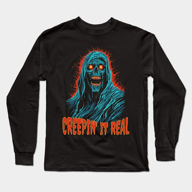 Creepin' It Real Long Sleeve T-Shirt by Atomic Blizzard